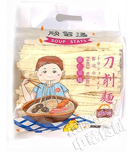 Amazon.co.jp: 順留湯刀削麺500g中華ラーメン 刀削面 弾性 本場の味